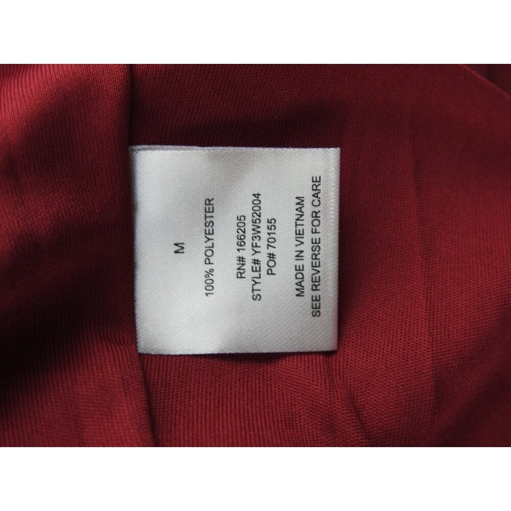 Lucky Brand Red Boho LS Mini Shirt Dress Womens Sz M Casual Burgundy Light Weigh - Picture 6 of 8